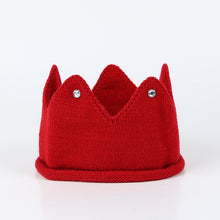 Load image into Gallery viewer, Crown Baby Hat Photography Props Autumn Winter Knit Newborn Baby Girl Boy Hat Turban Infant Toddler Beanie Cap Casquette Enfant