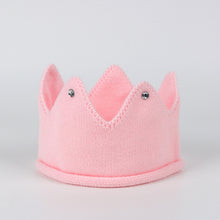 Load image into Gallery viewer, Crown Baby Hat Photography Props Autumn Winter Knit Newborn Baby Girl Boy Hat Turban Infant Toddler Beanie Cap Casquette Enfant