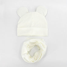 Load image into Gallery viewer, Baby Hat Cotton Ear Cap For Boys And Girls Winter Hat Scarf Set Children Boys Cap Scarf 2PCS