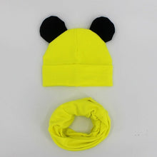 Load image into Gallery viewer, Baby Hat Cotton Ear Cap For Boys And Girls Winter Hat Scarf Set Children Boys Cap Scarf 2PCS