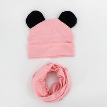 Load image into Gallery viewer, Baby Hat Cotton Ear Cap For Boys And Girls Winter Hat Scarf Set Children Boys Cap Scarf 2PCS