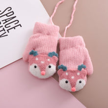 Load image into Gallery viewer, Baby New Cute Deer Gloves with Sound Winter Knit Wool Newborn Mittens Velvet Thick Children Kids Keep Finger Warm 0-4 Years Old