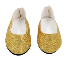 Load image into Gallery viewer, New Fashion Baby Sequins Doll Shoes 7cm Manual Shoes Lovely 43cm Dolls Baby New Born and 18 inches American Doll Free Shipping
