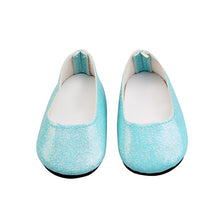 Load image into Gallery viewer, New Fashion Baby Sequins Doll Shoes 7cm Manual Shoes Lovely 43cm Dolls Baby New Born and 18 inches American Doll Free Shipping