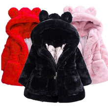 Load image into Gallery viewer, Baby Girls Jacket Kids Boys Fashion Coats Artificial Fur Warm Hooded Autumn Winter Girls Infant Clothing Children's Jacket