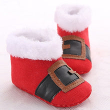 Load image into Gallery viewer, 2020 New Christmas Baby Shoes Baby Boys Girls Winter Warm Santa Claus First Walkers Cute Xmas Baby Boots DS9