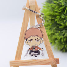 Load image into Gallery viewer, 2019 Attack on Titan Keychain Double Sided Acrylic Key Chain Pendant Anime Accessories Cartoon Key Ring