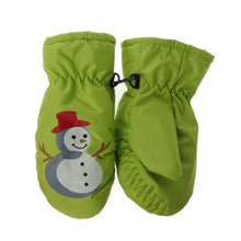 Load image into Gallery viewer, Children Winter Warm Gloves Boys Girls Waterproof Windproof Non-slip Snow Mittens Extended Wrist Skiing Sports Gloves