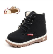 Load image into Gallery viewer, Children Casual Shoes Autumn Winter Martin Boots Boys Shoes Fashion Leather Soft Antislip Girls Boots 21-30 Sport Running Shoes