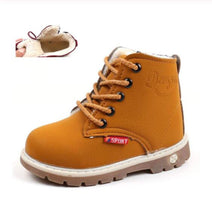 Load image into Gallery viewer, Children Casual Shoes Autumn Winter Martin Boots Boys Shoes Fashion Leather Soft Antislip Girls Boots 21-30 Sport Running Shoes