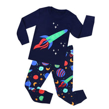 Load image into Gallery viewer, Children Clothing Set Boys Cartoon Sleepwear Kids Super Hero Pajamas Baby Long Sleeve Pijama Girls Unicorn Homewear