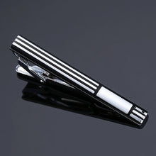 Load image into Gallery viewer, high-end Tie Clip men jewelry luxury Classic gold lase Matte Tie Bar carving Simple Brushed Smooth crystal Clasp Tie Pin Gifts