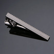 Load image into Gallery viewer, high-end Tie Clip men jewelry luxury Classic gold lase Matte Tie Bar carving Simple Brushed Smooth crystal Clasp Tie Pin Gifts
