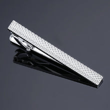 Load image into Gallery viewer, high-end Tie Clip men jewelry luxury Classic gold lase Matte Tie Bar carving Simple Brushed Smooth crystal Clasp Tie Pin Gifts