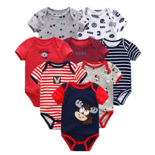 Load image into Gallery viewer, 8 PCS/LOT Short Sleeve Baby Rompers 100%Cotton overalls Newborn clothes Roupas de bebe boys girls jumpsuit&clothing