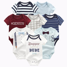 Load image into Gallery viewer, 8 PCS/LOT Short Sleeve Baby Rompers 100%Cotton overalls Newborn clothes Roupas de bebe boys girls jumpsuit&clothing