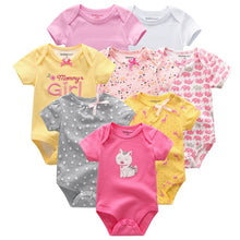 Load image into Gallery viewer, 8 PCS/LOT Short Sleeve Baby Rompers 100%Cotton overalls Newborn clothes Roupas de bebe boys girls jumpsuit&clothing