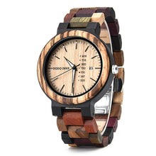 Load image into Gallery viewer, DODO DEER Couple Wooden Watches Quartz Movement Multifunction Watch Male Female Wooden watches clock Accept Custom Dropship