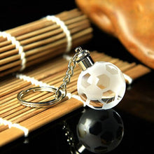 Load image into Gallery viewer, New Crystal Led Light Keychain Car Key Chain Key Ring Football Basketball Earth Ball Pendant Keyring For Favorite Sportsman Gift