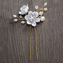 Load image into Gallery viewer, MOLANS Luxury Hairpin For Women Hair Combs Headdress Prom Bridal Wedding Crown Elegant Hair Accessories Gold Leaves Headwear 1PC