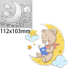 Load image into Gallery viewer, Animal Doll Dies Moon Star Rabbit Girl Metal Cutting Dies Scrapbooking For DIY Embossing Cuts Craft Die Baby Balloon Dies