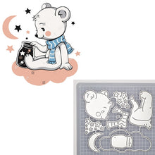 Load image into Gallery viewer, Animal Doll Dies Moon Star Rabbit Girl Metal Cutting Dies Scrapbooking For DIY Embossing Cuts Craft Die Baby Balloon Dies