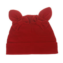 Load image into Gallery viewer, Baby Girl Hat Rabbit Ear Hat For Girls Cotton Bow Knot Children's Cap Toddler Kids Hats Cartoon Cute Baby Hats Bonnet