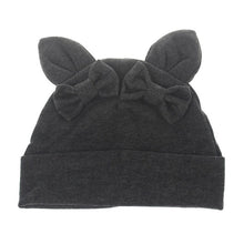 Load image into Gallery viewer, Baby Girl Hat Rabbit Ear Hat For Girls Cotton Bow Knot Children's Cap Toddler Kids Hats Cartoon Cute Baby Hats Bonnet