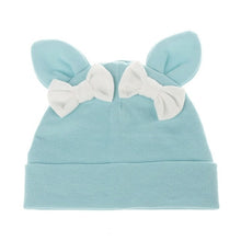 Load image into Gallery viewer, Baby Girl Hat Rabbit Ear Hat For Girls Cotton Bow Knot Children's Cap Toddler Kids Hats Cartoon Cute Baby Hats Bonnet