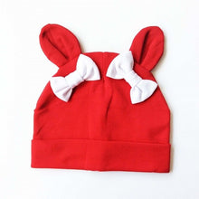 Load image into Gallery viewer, Baby Girl Hat Rabbit Ear Hat For Girls Cotton Bow Knot Children's Cap Toddler Kids Hats Cartoon Cute Baby Hats Bonnet