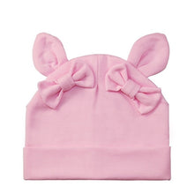 Load image into Gallery viewer, Baby Girl Hat Rabbit Ear Hat For Girls Cotton Bow Knot Children's Cap Toddler Kids Hats Cartoon Cute Baby Hats Bonnet