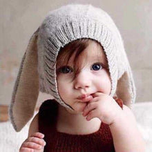 Load image into Gallery viewer, Baby Rabbit Ears Hat Infant Toddler Autumn Winter Knitted Caps for Children Baby Bunny Beanie Hats Accessories Photography Props