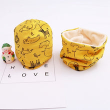 Load image into Gallery viewer, New Fashion Baby Cap Set Cartoon Owl Stars Baby Head Cover Spring Warm Neck Collar Kids Beanies Sets Cotton Children Hats Scarf