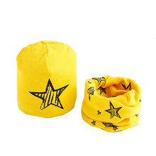Load image into Gallery viewer, New Fashion Baby Cap Set Cartoon Owl Stars Baby Head Cover Spring Warm Neck Collar Kids Beanies Sets Cotton Children Hats Scarf