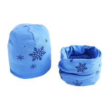 Load image into Gallery viewer, New Fashion Baby Cap Set Cartoon Owl Stars Baby Head Cover Spring Warm Neck Collar Kids Beanies Sets Cotton Children Hats Scarf
