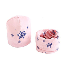 Load image into Gallery viewer, New Fashion Baby Cap Set Cartoon Owl Stars Baby Head Cover Spring Warm Neck Collar Kids Beanies Sets Cotton Children Hats Scarf