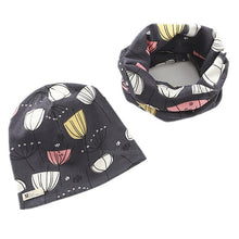Load image into Gallery viewer, New Fashion Baby Cap Set Cartoon Owl Stars Baby Head Cover Spring Warm Neck Collar Kids Beanies Sets Cotton Children Hats Scarf