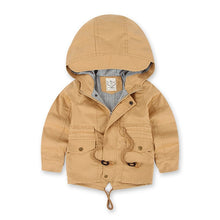 Load image into Gallery viewer, Children Winter Fleece Outdoor Jackets for Boys Hooded Warm Kids Boy Outerwear Windbreaker Autumn Casual Baby Boy Coats Clothing
