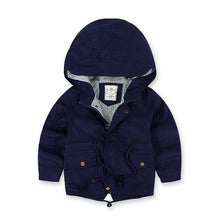 Load image into Gallery viewer, Children Winter Fleece Outdoor Jackets for Boys Hooded Warm Kids Boy Outerwear Windbreaker Autumn Casual Baby Boy Coats Clothing