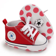 Load image into Gallery viewer, Baby Canvas Classic Sports Sneakers Newborn Baby Boys Girls Print Star First Walkers Shoes Infant Toddler Anti-slip Baby Shoes