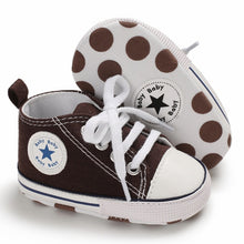 Load image into Gallery viewer, Baby Canvas Classic Sports Sneakers Newborn Baby Boys Girls Print Star First Walkers Shoes Infant Toddler Anti-slip Baby Shoes