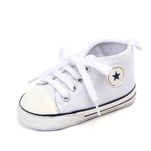 Load image into Gallery viewer, Baby Canvas Classic Sports Sneakers Newborn Baby Boys Girls Print Star First Walkers Shoes Infant Toddler Anti-slip Baby Shoes