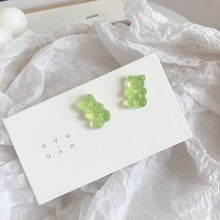 Load image into Gallery viewer, 1 Pair Cartoon Gummy Bear Earring For Women Girl Lovely Handmade Colorful Resin Candy Stud Earring Funny Jewelry