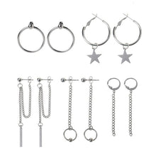 Load image into Gallery viewer, Korea Jewelry KPOP Bangtan Boy Punk Titanium Steel Tassel Chain Kit