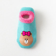 Load image into Gallery viewer, Cotton Baby Boys Girls Socks Rubber Slip-resistant Floor Socks Cartoon Infant Kids Animal Socks Winter Autumn Thicken Warm Shoes