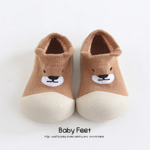 Load image into Gallery viewer, Baby sock Shoes Anti-slip Spring Cartoon animal Shoes Baby Girl baby boy Soft Rubber Sole shoes