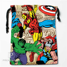 Load image into Gallery viewer, Custom Marvel Cartoon Drawstring Bags Printing Fashion Travel Storage Mini Pouch Swim Hiking Toy Bag Size 18x22cm #171208-15
