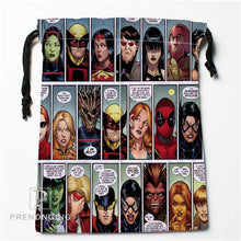 Load image into Gallery viewer, Custom Marvel Cartoon Drawstring Bags Printing Fashion Travel Storage Mini Pouch Swim Hiking Toy Bag Size 18x22cm #171208-15