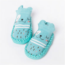 Load image into Gallery viewer, Baby shoes socks Children Infant Cartoon Socks Baby Gift Kids Indoor Floor Socks Leather Sole Non-Slip Thick Towel Socks