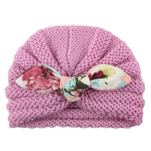Load image into Gallery viewer, 1 Pcs New Cotton Girl Hat Autumn Winter Baby Boy Girl Hat Colorful Bow Elastic Cute Baby Turban Cap For 0-3 year